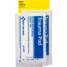 Acme United Corp. FAE-6024 First Aid Only FAE-6024 SmartCompliance Refill Trauma Pad, 5"X9", 2/Bag image.