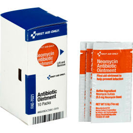 Acme United Corp. FAE-7021 First Aid Only FAE-7021 SmartCompliance Refill Antibiotic Ointment, 10/Box image.
