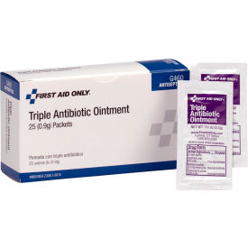 Acme United Corp. G460 First Aid Only Triple Antibiotic Ointment, 25/Box image.