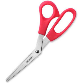 Acme United Corp. 10703 Westcott® All Purpose Value Scissors, 8"L Bent, Red image.