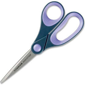 Acme United Corp. 14910 Westcott® Titanium Bonded Non-Stick Scissors, 8"L Straight, Gray/Purple image.
