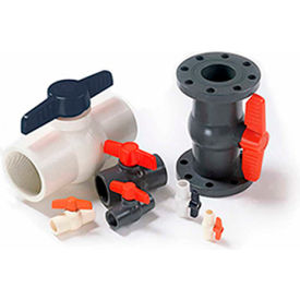 American Valve 3/4 In. PVC 1-Piece Ball Valve - Sche. 40 - 150 PSI - Socket - Pkg Qty 20 American Valve 3/4 In. PVC 1-Piece Ball Valve - Sche. 40 - 150 PSI - Socket - Pkg Qty 20