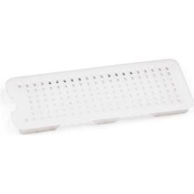 RCR ARABRANDS INC 241 Araven HDPE Drain Tray, 10-1/4"L x 8-1/8"W x 3/4"H, White image.