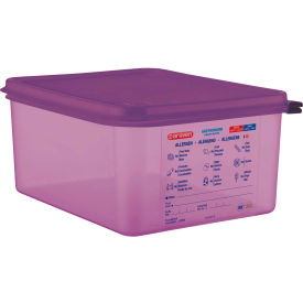 RCR ARABRANDS INC 61391 Araven Anti-Allergen Food Container W/ Lid, 12-7/8"L x 10-1/2"W x 6"H, Purple image.
