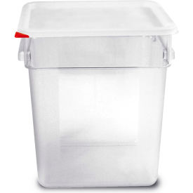 RCR ARABRANDS INC 91856 Araven Colorclip® Food Storage Container W/ Lid, 11-1/4"L x 11-1/4"W x 12-5/8"H, Clear image.