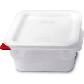 RCR ARABRANDS INC 91860 Araven Colorclip® Food Storage Container W/ Lid, 7-1/8"L x 7-1/8"W x 4"H, Transparent image.