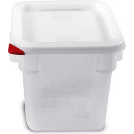 RCR ARABRANDS INC 91861 Araven Colorclip® Food Storage Container W/ Lid, 7-1/8"L x 7-1/8"W x 7-1/2"H, Transparent image.