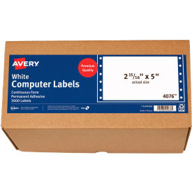 Avery® Dot Matrix Printer Shipping Labels 1 Across 2-15/16 x 5 White 3000/Box