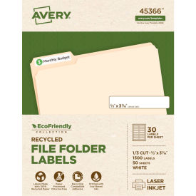 Avery® EcoFriendly Labels 2/3 x 3-7/16 White 1500/Pack