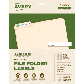 Avery® EcoFriendly Labels 2/3 x 3-7/16 White 750/Pack