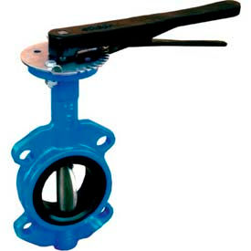 Avk Carbo-Bond/Bitorq Valve Automation MY-WN-2-20-10P 2" Wafer Style Butterfly Valve W/ Buna Seals and 10 Position Handle image.