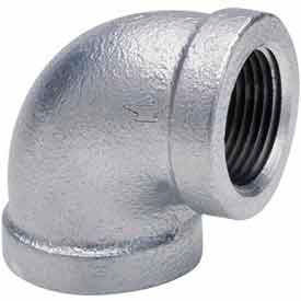 Anvil International 811000819 1/2 In Galvanized Malleable 90 Degree Elbow 150 PSI Lead Free image.