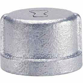 Anvil International 819900531 1/2 In Galvanized Malleable Cap 150 PSI Lead Free image.