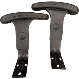 Bevco® Value-Line Adjustable Chair Arms For Lexington/V4 Series Black