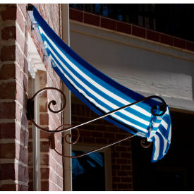 Awntech CH32-8BBW, Window/Entry Awning 8-3/8'W x 3-11/16'H x 2'D Bright Blue/White Awntech CH32-8BBW, Window/Entry Awning 8-3/8'W x 3-11/16'H x 2'D Bright Blue/White