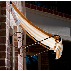 Awntech Charleston Window/Entry Awning 3-3/8W x 1-1/2H x 3D Linen/White 