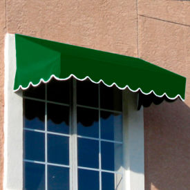 Window/Entry Awning 5' 4-1/2"W x 2' 6"D x 1' 4"H Forest Green view 2