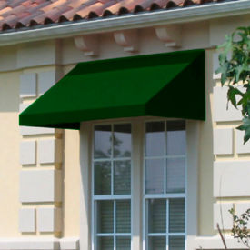 Awntech New Yorker Window/Entry Awning 3-3/8W x 1-1/2H x 3D Forest Green 