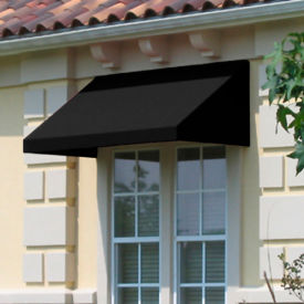 Awntech New Yorker Window/Entry Awning 5 4-1/2"W x 3D x 1 6"H Black 