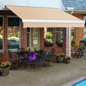 Awntech Key West Retractable Awning Manual 14W x 10D x 10"H Tan 