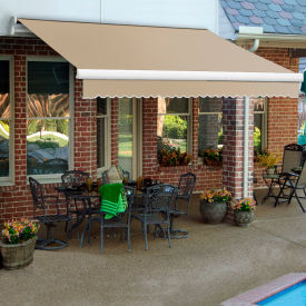 Awntech Maui® Exe Retractable Awning Left Motor 16W x 11/16H x 10D Linen 