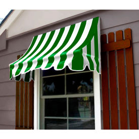 Awntech Nantucket Window/Entry Awning 3 4-1/2" W x 2D x 2 7"H Forest Green/White 
