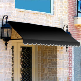 Window/Entry Awning 6' 4-1/2" W x 2'D x 2' 7"H Black view 2