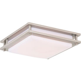 Amax® 16" LED Flush Mount Fixture 25W 1750 Lumens Brush Nickel 