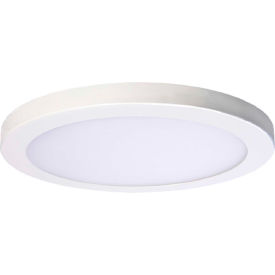 Amax Lighting, Inc LED-SM11DL/WT Amax Lighting 11" Round Platter LED Flush Mount Light, 30W, 120V, 3000K, White image.