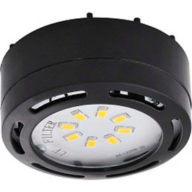 Amax Lighting, Inc LEDPL1-BLK Amax Lighting LEDPL1-BLK LED Puck Light, 4W, 3000 CCT, 360 Lumens, 82 CRI, Black image.