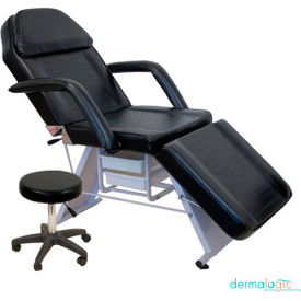 Ayc Group DON-FCCHR-215001-BLK AYC Group Parker Salon Facial Chair with Stool - Black image.