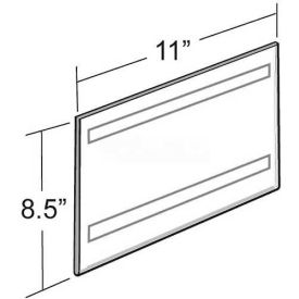 Azar International 122022 Global Approved 122022 Horizontal Wall Mount Sign Holder W/ Adhesive Tape, 11" x 8.5" - Pkg Qty 10 image.
