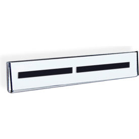 Azar International 129920 Global Approved 129920 Vertical Sign Holder/Nameplate W/Magnetic Strips 11"W x 3/16"D x 2-1/2"H 10Pk image.