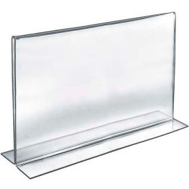 Global Approved 152709 Horizontal Double Sided Stand Up Sign Holder, 17
