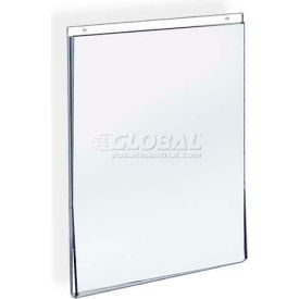 Azar International 162714 Global Approved 162714 Vertical Wall Mount Acrylic Sign Holder, 8.5" x 11", Acrylic - Pkg Qty 10 image.