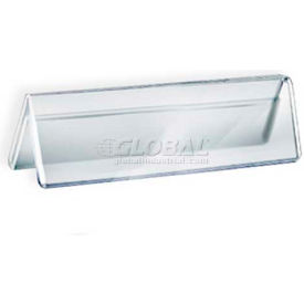 Azar International 192801 Global Approved 192801 Acrylic Two-Sided Nameplate, 6" x 2", Acrylic - Pkg Qty 10 image.