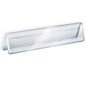 Azar International 192803 Global Approved 192803 Acrylic Two-Sided Nameplate, 11" x 2", Acrylic - Pkg Qty 10 image.