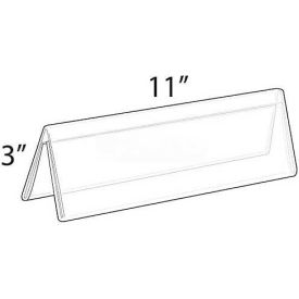 Azar International 192806 Global Approved 192806 Acrylic Two-Sided Nameplate, 11" x 3", Acrylic - Pkg Qty 10 image.