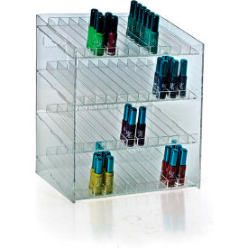Azar International 222884 Global Approved 222884, 48 Compartment Cosmetic Display, 12"W x 14.5"H x 8.5"D, CLR, 1 Pc image.