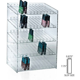 Azar International 222885 Global Approved 222885, 60 Compartment Cosmetic Display, 12"W x 18.5"H x 8.5"D, CLR, 1 Pc image.