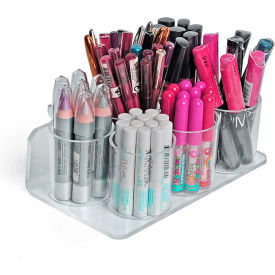 Azar International 225580 Global Approved 225580, 6 Cup Cosmetic Display , 8"W x 2.625"H x 5"D, CLR - Pkg Qty 2 image.
