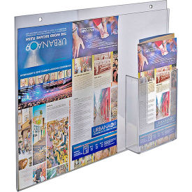 Azar International 252051 Global Approved 252051 Wall Mount Acrylic Sign HLR W/Trifold Brochure Pocket 14"W x 11"H - Pkg Qty 2 image.