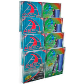 Global Approved 252322 8-Pocket Letter Size Wall Mount Display, 19 Global Approved 252322 8-Pocket Letter Size Wall Mount Display, 19