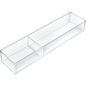 Azar International 252718 Global Approved 252718, Two Section Rectangle Cosmetic Organizer - Pkg Qty 2 image.