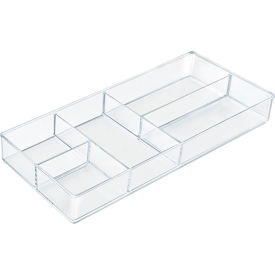Azar International 252722 Global Approved 252722, Five Section Cosmetic Organizer - Pkg Qty 2 image.