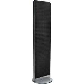Azar International 700250-BLK Global Approved 700250-BLK, Pegboard Floor Stand, 16"W x 60"H, BK, 1 Pc image.