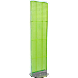 Azar International 700250-GRE Global Approved 700250-GRE, Pegboard Floor Stand, 16"W x 60"H, GN, 1 Pc image.