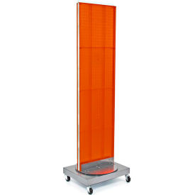 Azar International 700253-ORG Global Approved 700253-ORG, Pegboard Floor Stand, 16"W x 66"H, RG, 1 Pc image.