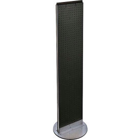 Azar International 700277-BLK Global Approved 700277-BLK, Pegboard Floor Stand, 13.5"W x 60"H, BK, 1 Pc image.