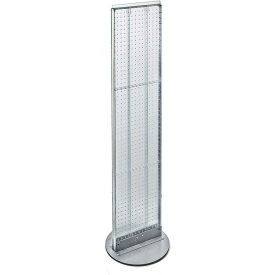 Azar International 700277-CLR Global Approved 700277-CLR, Pegboard Floor Stand, 13.5"W x 60"H, CLR, 1 Pc image.